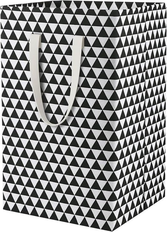 75L Waterproof Laundry Hamper Collapsible Laundry Basket Cotton Handle Laundry Bag Large Clothes Storage Toy Organization for Bathroom Bedroom Laundryroom College Dorms