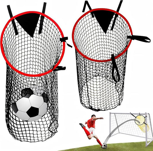 PodiuMax Top Bins Soccer Target Goal, Easy to Attach and Detach to The Goal, Set of 2, for Shooting Accuracy Training