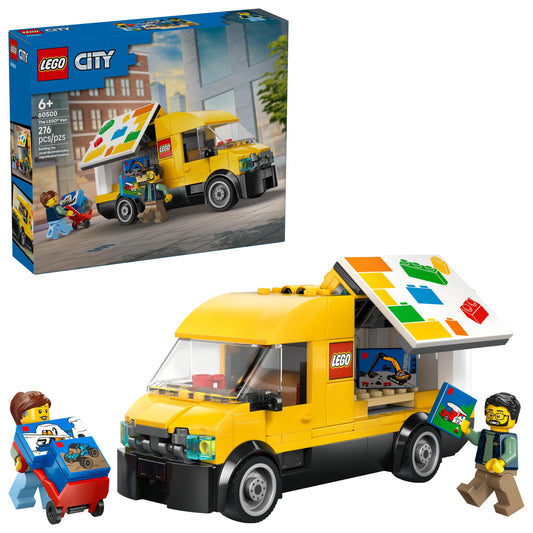 LEGO City: The Van Building Toy for Kids - Pretend Play Set for Boys & Girls, Ages 6+ - Delivery Van Toy W/2 Minifigures & 4 Mini Box Elements - Gift Idea for Birthdays - 60500
