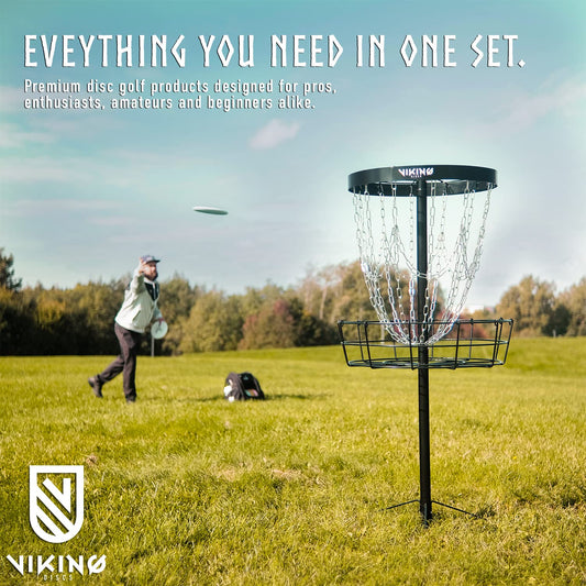 Viking Discs Armor Disc Golf Set - 8 Frisbee Discs for Any Distance, PDGA Approved - Putter Driver