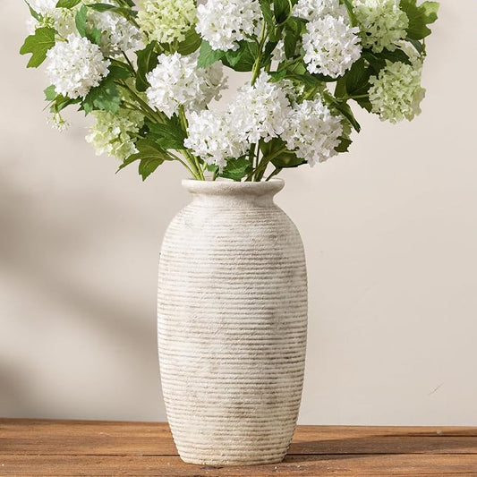 Ceramic Flower Vase, 12.5" Large Vases Home Decor Rustic Farmhouse Tall Pottery Decorative Pampas Vase for Table Living Room Entryway Mantel Bookshelf Bedroom Bathroom Kitchen - D