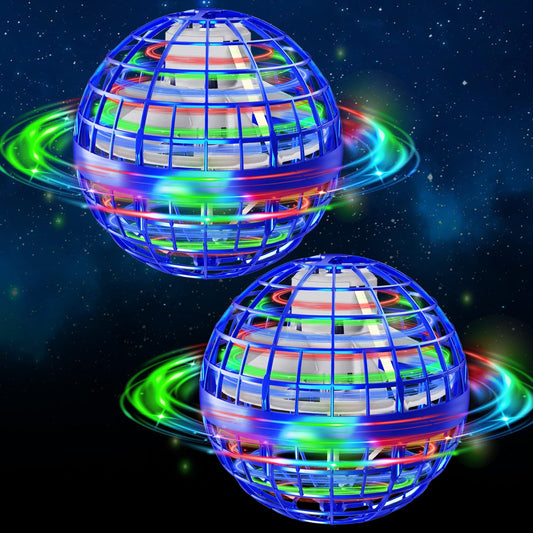 semai Flying Orb Ball Toy 2025, 2 Pack Magic Cosmic Globe UFO Boomerang Hover Ball Fidget Spinner Mini Drone for Kids Age 6-8-13, Cool Toys Gift for 6 7 8 9 10+ Year Old Boys Girls Teens Outdoor Toys