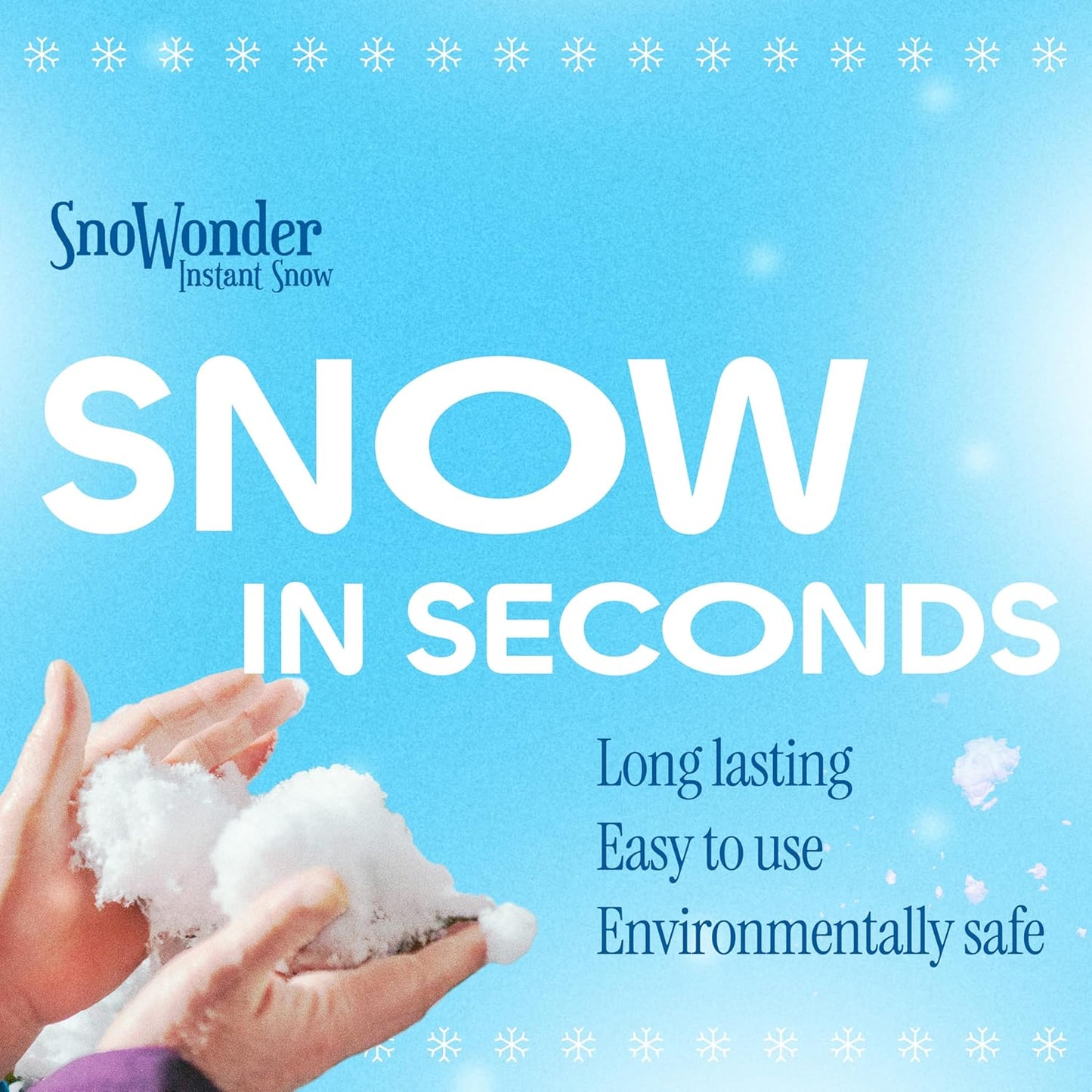 SnoWonder Instant Snow | Create 36 Gallons of Realistic Fake Snow for Fun Activities