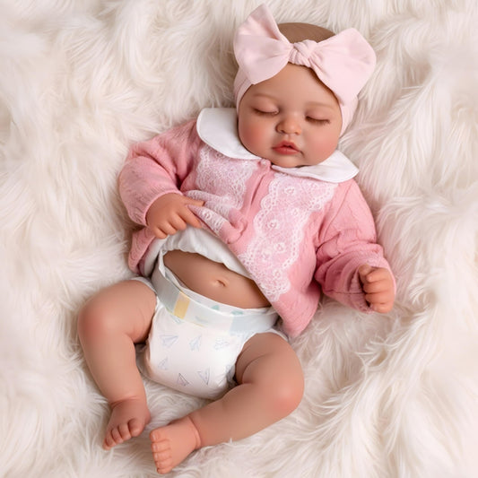 BABESIDE Lifelike Reborn Baby Dolls, 20 Inch Realistic Real Life Baby Dolls Poseable Doll Soft Vinyl Baby Dolls with Clothes and Toy Gift for Kids Age 3+,Pretend Play, Collection