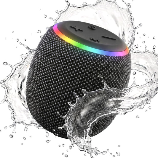 BassBloom 3 IPX6 12W 5.4, Room Portable Bluetooth Speaker, Waterproof, TWS Pairing, Powerful Stereo Sound with RGB