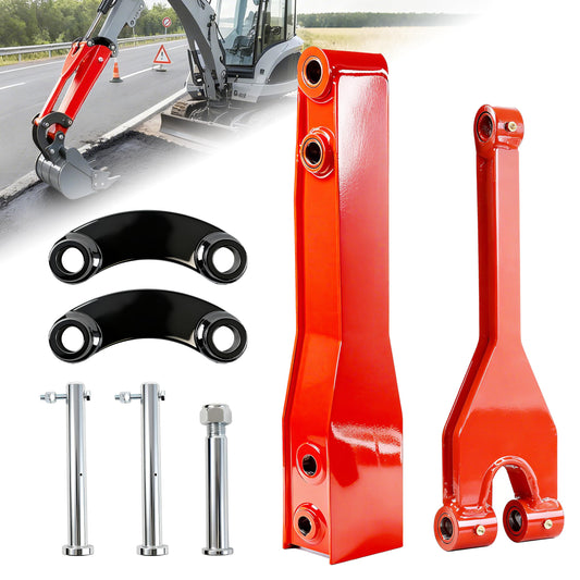 26" Mini Excavator Arm Extension for 0.8-2 Ton Machines Quick Attach Ditch Digging and Trenching Boom Heavy-Duty Steel Construction Mini Excavator Accessories for Extended Reach