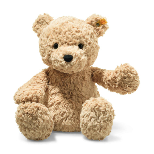 Steiff Jimmy Teddy Bear – Soft Cuddly Friends, Premium Plush Stuffed Animal Toy for Kids (Light Brown, 16")