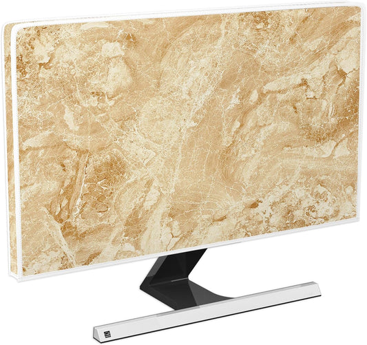 22, 23, 24, 25 Inch 24,22-25 Baocicco Amber Marble Waterproof Computer Monitor Cover Abstract Texture Full Body Cover