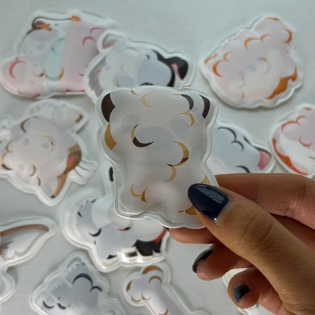 Buddy & Barney: Bath Time Stickers - Muddy Paws - 15 Color-Changing Foam Pieces, Dog & Cat Characters, Suction Cup Mesh Bag, Water Play Toy, Kids 3+