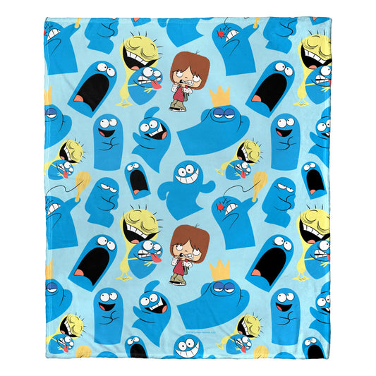 Northwest Cartoon Network - Foster's Home for Imaginary Friends Silk Touch Throw Blanket, 50" x 60", Best of Bloo