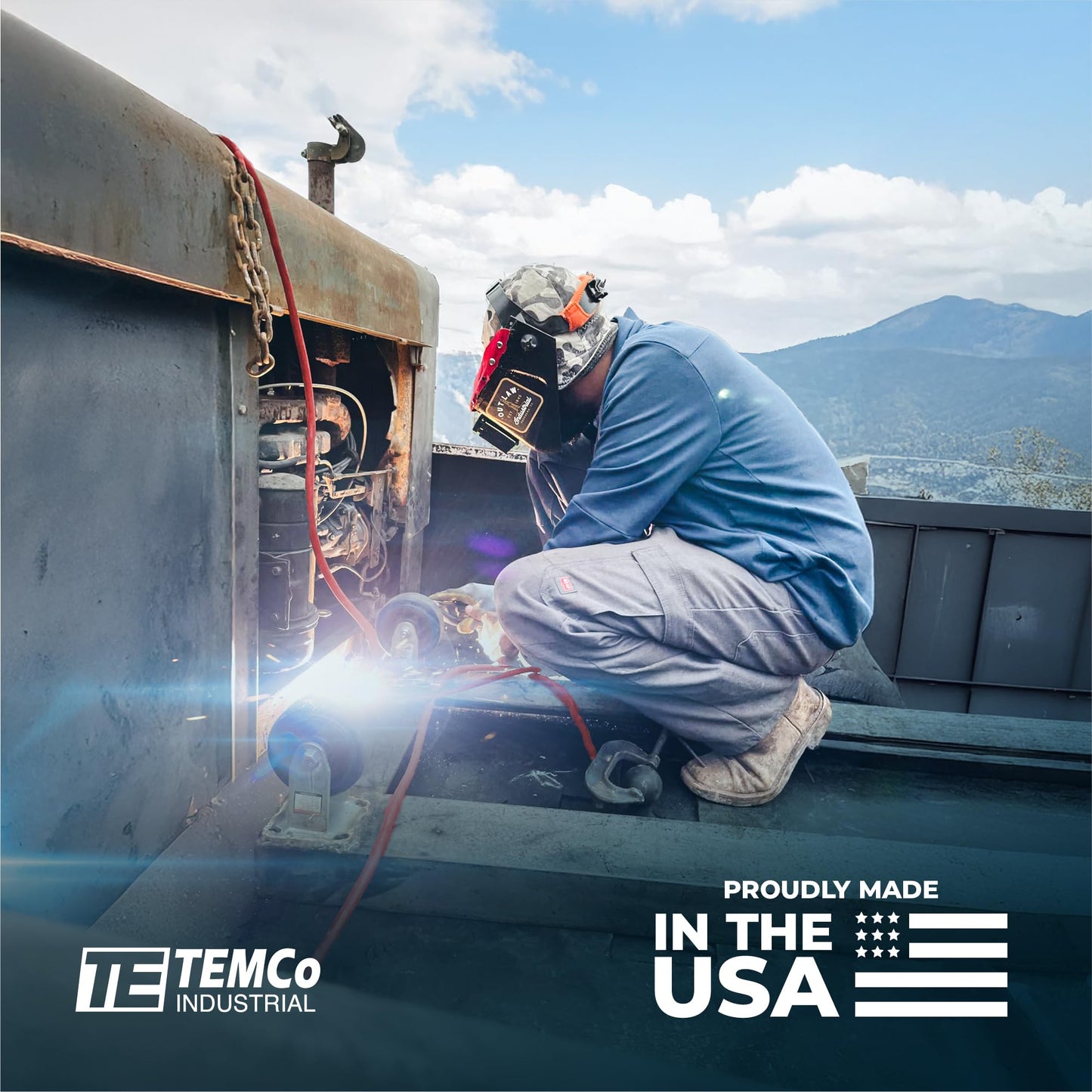TEMCo 1/0 Gauge AWG 100 Ft Black Flexible Pure Copper Made in USA Welding Cable Battery Wire - Heavy Duty Solar, Inverter, Car, RV, Truck