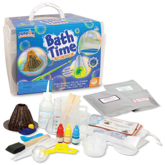 MindWare Junior Science Academy: Bath Time– 5 Amazing Beginning Science Experiments for Kids Ages 4 & Up – Boys & Girls Have Fun Learning About Science at Home