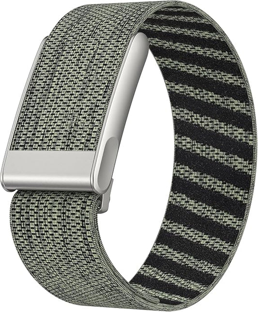 VeveXiao Stretchy Nylon Wristband Compatible with Whoop 5.0/Whoop MG Bands,Soft Stretchy Nylon Sports Loop Replacement Bands for Men Women, with Metal Frame Adjustable Connector