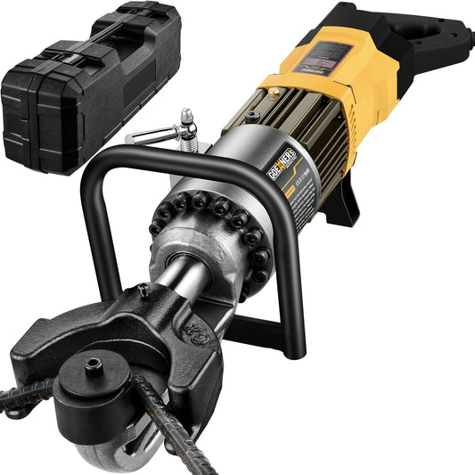 2026 Upgraded Electric Rebar Bender with Advanced Pure Copper Brushless Motor, 1100W Portable Hydraulic Rebar Bender Tool, Bending up to 1 Inch 25mm #8 Rebar, Handheld Rebar Bender Machine, 110V