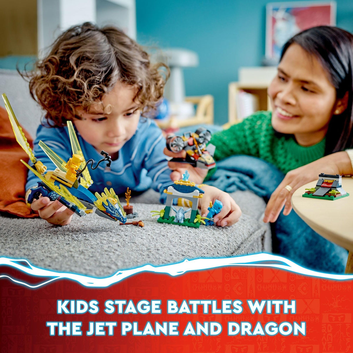 LEGO NINJAGO NYA and Arin’s Baby Dragon Battle 71798 Ninja Building Toy, Features a Jet, 2 Dragons, 3 Minifigures and Baby Riyu, Gift Idea for Toddlers Ages 4+