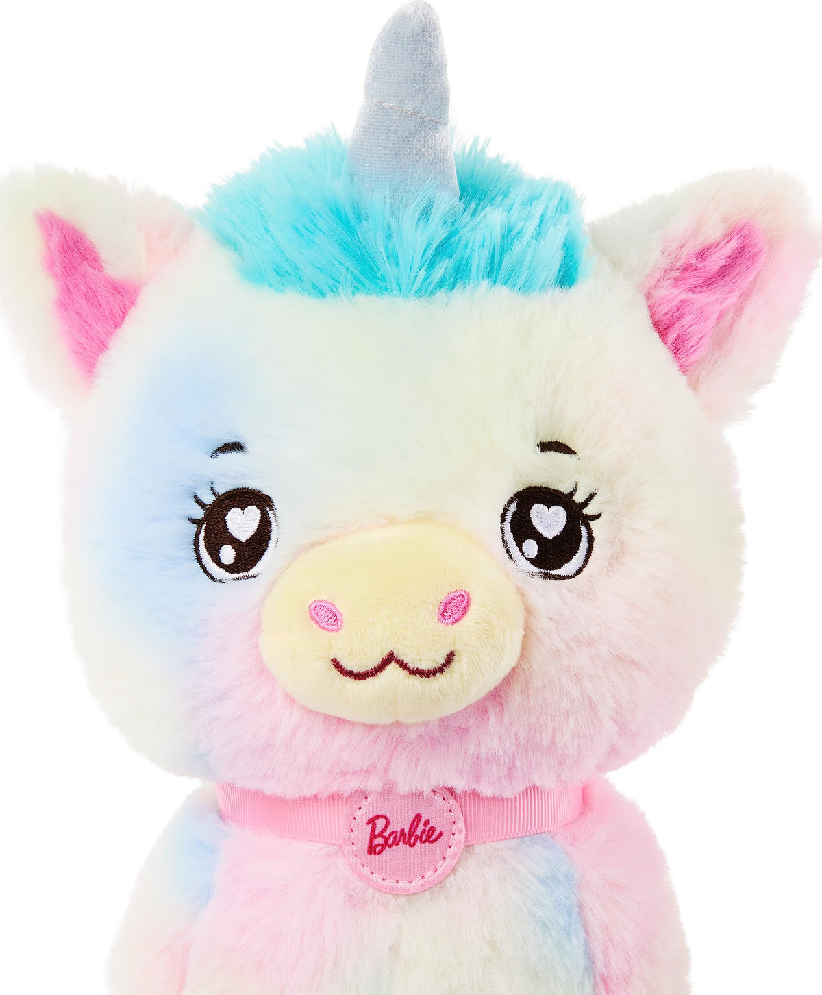 Barbie Stuffed Animals, Unicorn Toys, Plush Unicorn with Dessert-Themed Purse Playset and 5 Accessories, Chef Pet Adventure