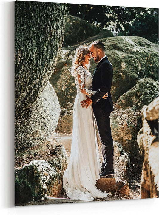 P&L ART Custom Canvas Prints - Transform Your Photos into Stunning Wall Art | Framed 16x20 for Home Decor