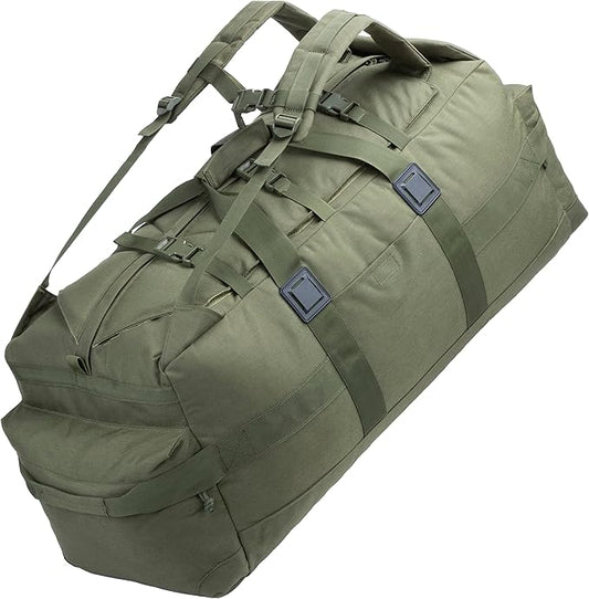 Large Military Duffle Bag Backpack Tactical Field Gear Equipment Duffel Bag Army Deployment Bag 85L