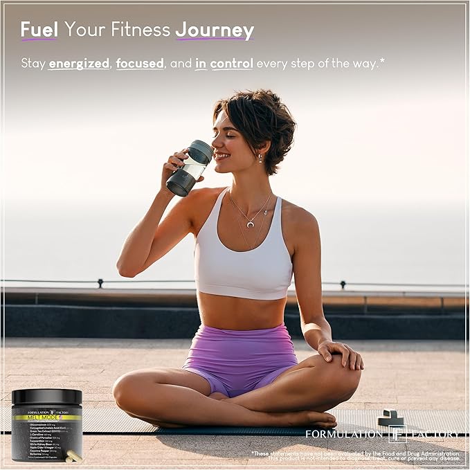 Melt Mode 10-in-1 Wellness Supplement with Green Tea Extract, L-Carnitine, CLA, Glucomannan, Apple Cider Vinegar & More, Supports Metabolism & Energy (2 Month Supply, 120 Capsules)