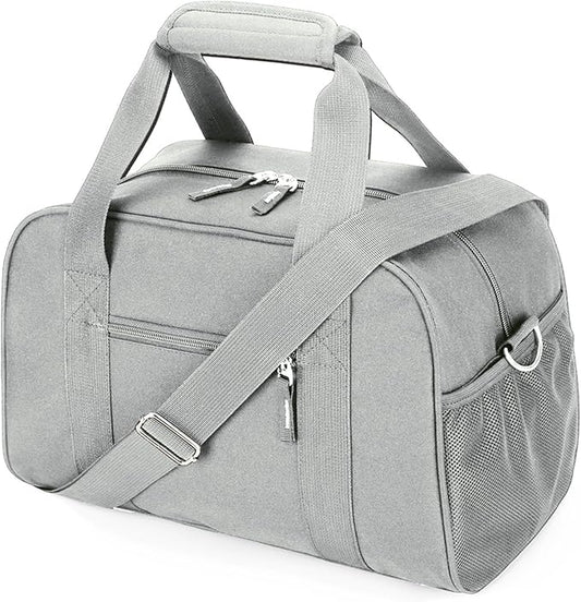 SeaRock 14 inch Small Gym Bag, Mini Duffel Bag for Women & Men, Carry On Lightweight for Travel Sport - Gray