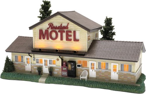 Department 56 The Rosebud Motel Lit Building | 6.3 Inch Multicolor Decor for Schitt's Creek Fans