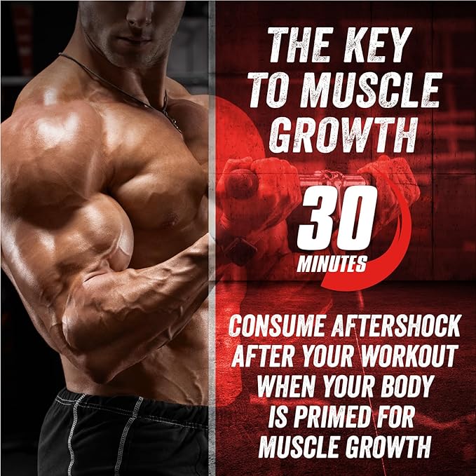 Myogenix Aftershock Post Workout ??Muscle Growth Whey Protein Powder ??Speeds Up Muscle Growth and Recovery ??Supports Joint Health and Replenishes Glycogen ??Fruit Punch, 3 lbs