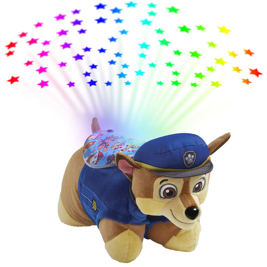 Pillow Pets 11 inch Paw Patrol Chase Sleeptime Lite, Nickelodeon Stuffed Animal Nightlight, Plush Toy Gift for Kids