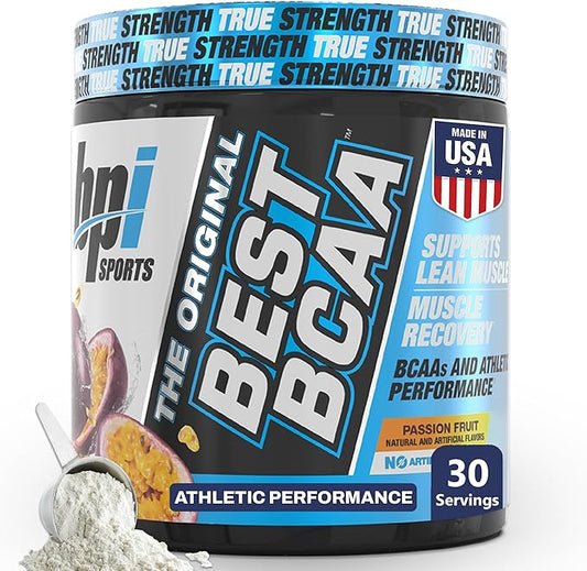 BPI Sports Best BCAA Powder - Muscle Recovery Support - Branched Chain Amino Acids | Building Blocks of Protein and Muscle - Post Workout Recovery ??Hydration - Passion Fruit, 30 Servings