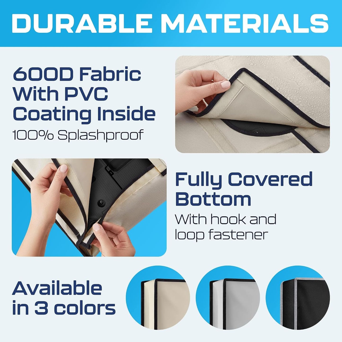 32 Inch Garnetics Outdoor TV Cover Waterproof, Weatherproof TV Enclosures with Smart Shield Screen Protectors, Ideal