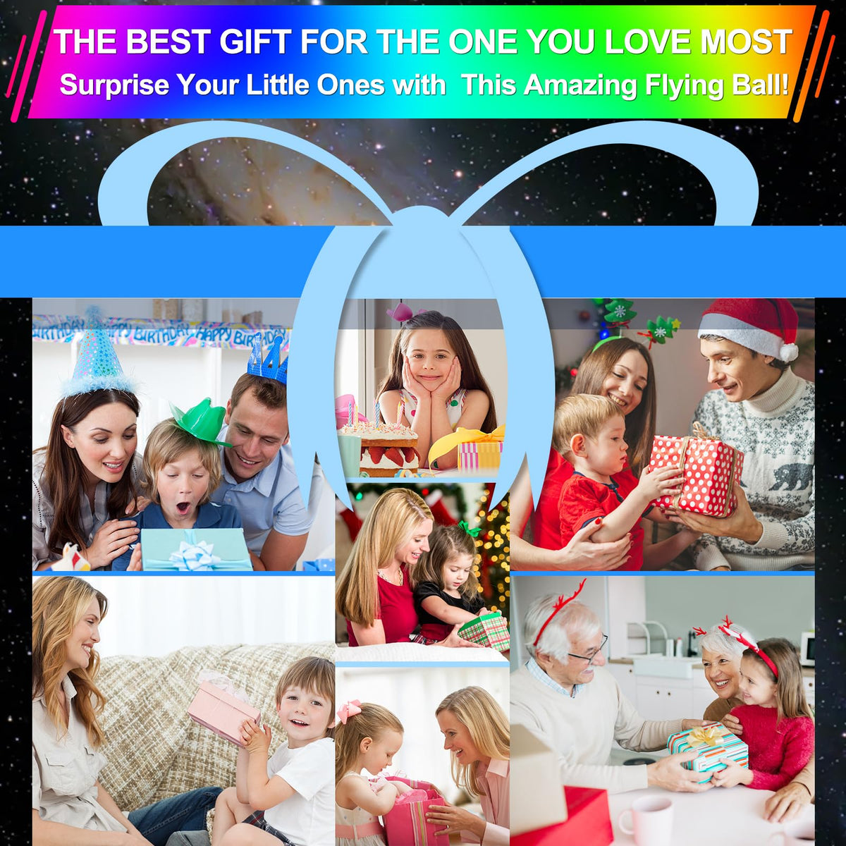 Vantexi Flying Orb Ball Toy,2026 Upgraded Parachute LED,Magic Hand Controlled Flying Gravity Ball,Cosmic Globe Boomerang,Cool Christmas Birthday Gift for 6 7 8 9 10+ Year Old Boys Girls-Blue & Purple