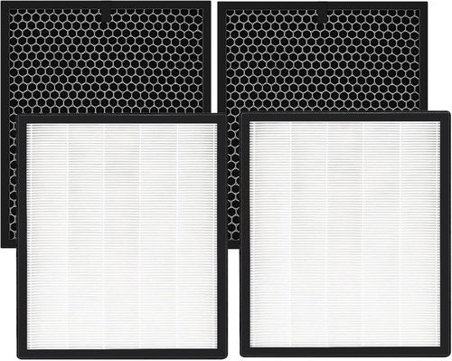 LEVOIT LV-PUR131 Replacement HEPA & Activated Carbon Filters - 2 Pack for Optimal Air Purification