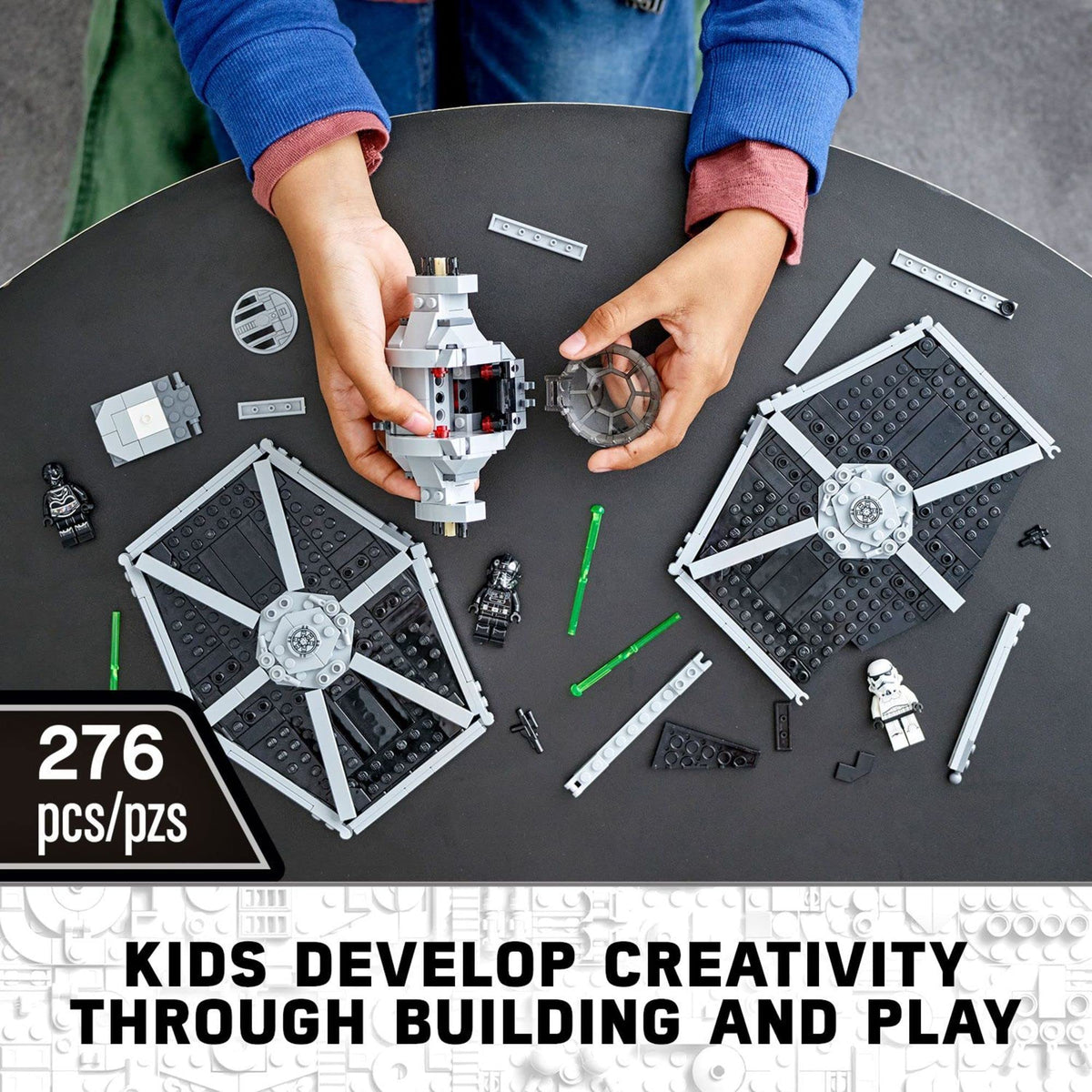 LEGO Star Wars Imperial TIE Fighter 75300 Building Toy with Stormtrooper and Pilot Minifigures from The Skywalker Saga For 8+ Years
