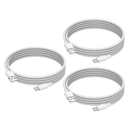 3-Pack 17 17 16E 15 3ft weishan USB C Charging Cable Compatible with iPhone Pro Max Air Plus, Nylon Braided Fast