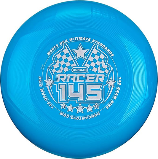 Duncan Racer 145G Weighted Flying Disc - Ultimate Disc for Junior Division, Best for Beach and Outdoor Games, Blue