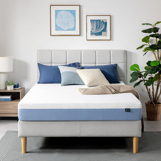 Zinus 8 Inch Queen Memory Foam Mattress - Cooling Comfort, Fiberglass Free, Medium Feel, Safe Materials
