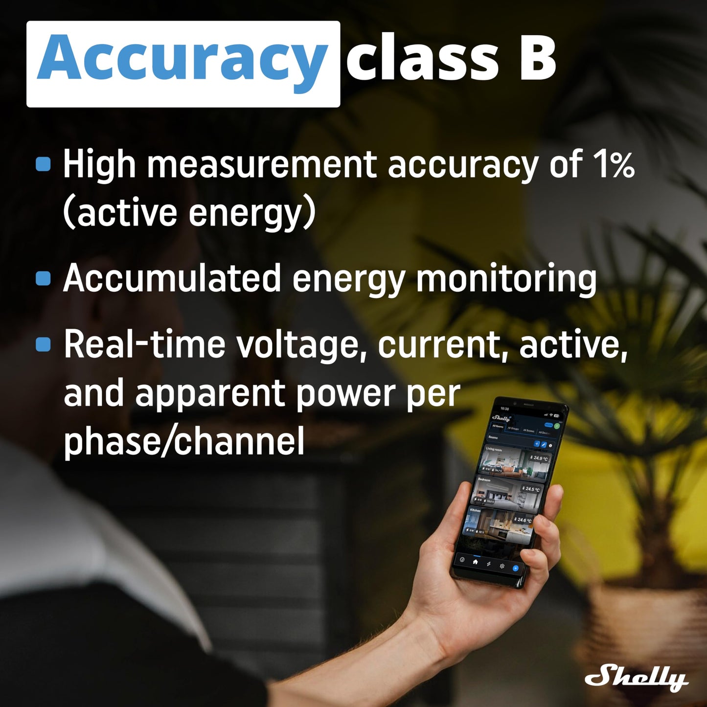 Shelly Pro 3EM 3CT 63 | Wi-Fi & LAN 3-Phase Professional Smart Energy Meter | DIN Rail | Home Automation | Compatible with Alexa & Google Home | iOS Android App | No Hub | Photovoltaic Ready