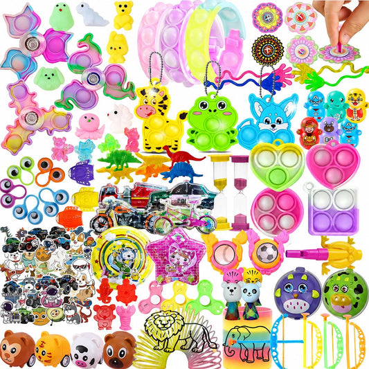 212-Pack Assorted Party Favors Gift Toy Set for Boys Girls, Novelty Items for Events, Prize Drawings, Carnival Favors, Surprise Bag Fillers, Celebration Supplies Class Gift for 3 Years and Above