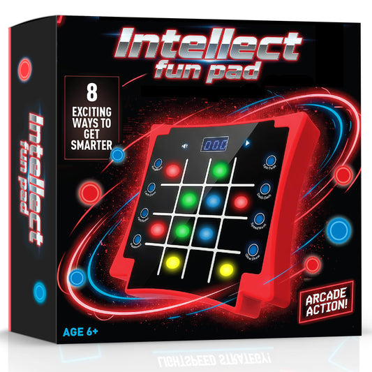 Electronic Light-Up Activity Pad for Kids Ages 6-12+ | 8-in-1 Handheld Game | Brain & Memory Games | Great Gift Ideas for Boys and Girls. Focus Training | Educational Travel Toy