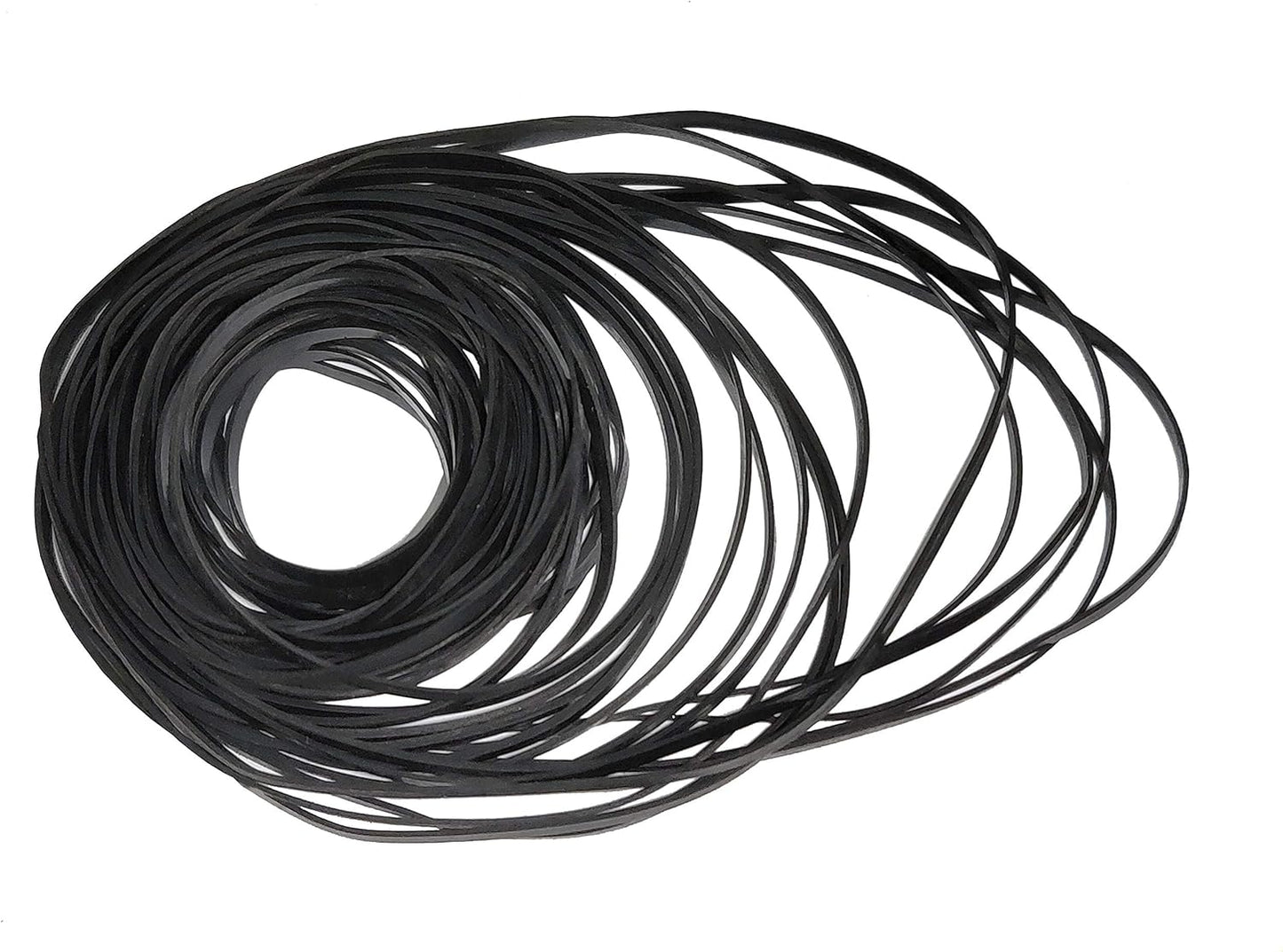 MEFONKOU 40-135mm Cassette 2mm 100 Recorder Rubber Belts Mix Flat Belt for Repair Maintenance Tape Machine DVD CD LD
