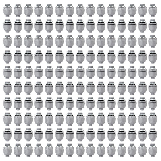 3/4 inch Liquid Tight Connector PVC Flexible Conduit Connector,Straight 180 Degree UL Listed Liquid Tight Connector, Non-Metallic 3/4 Conduit Fittings(150 Pack)