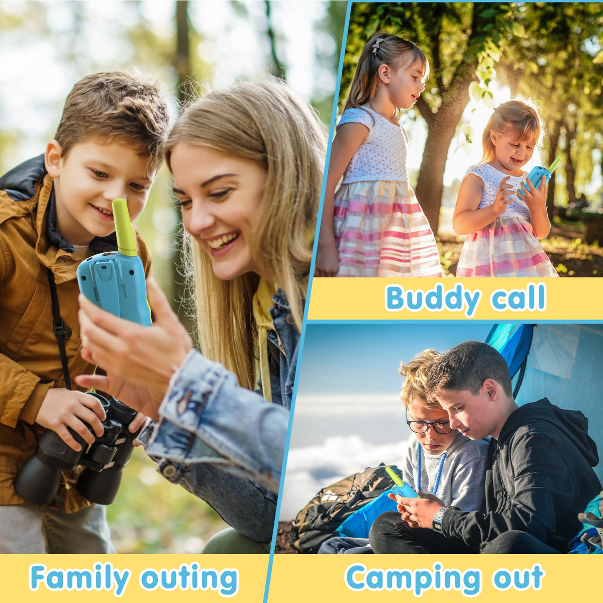 Selieve Toys for 3-12 Year Old Boys Girls, Easter Basket Stuffers, Walkie Talkies for Kids 22 Channels 2 Way Radio Toy with Backlit LCD Flashlight, 3 Miles Range for Outside, Camping, Hiking