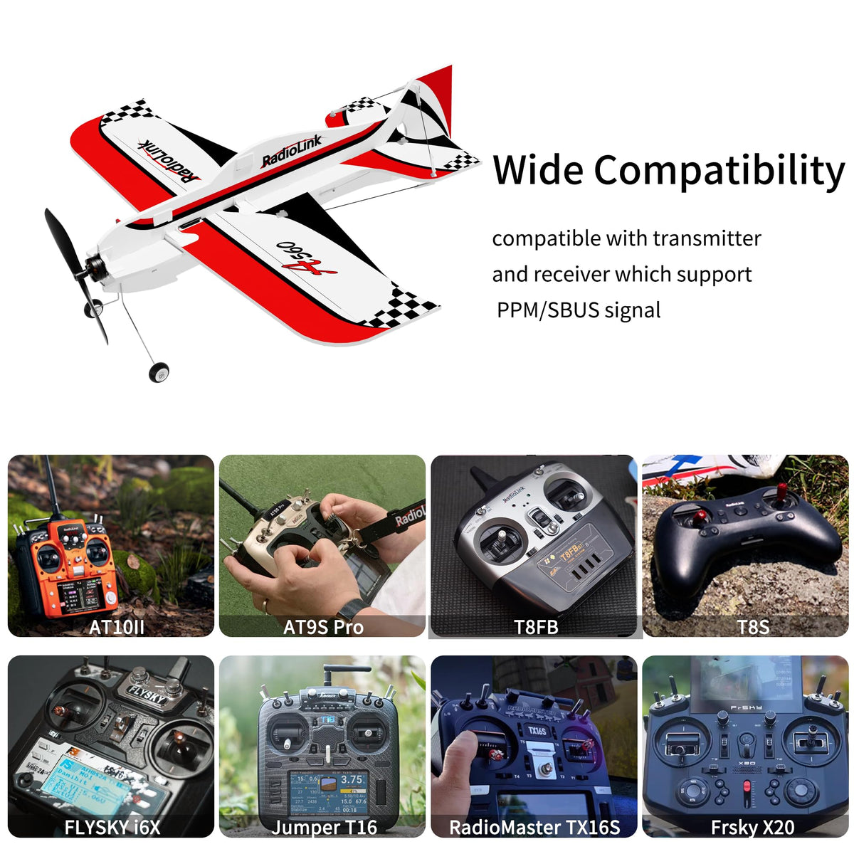 Radiolink A560 Plug & Play (PNP) 3D RC Airplane 580mm Wingspan with 6 Flight Modes, 4 Channels Gyro Byme-A Flight Controller, Brushless Motor&ESC for Beginner & Experienced (No Radio/Receiver/Charger)