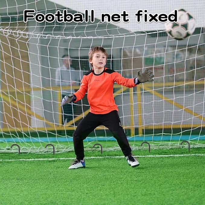 Black Rebar Stakes 12inx6mm Galvanized J Hook 12pcs – Heavy Duty Ground Tent Stakes for Fence,Bounce House,Outdoor Plants,Artificial Turf,Dog Coop,Metal Stakes for Christmas Decorations