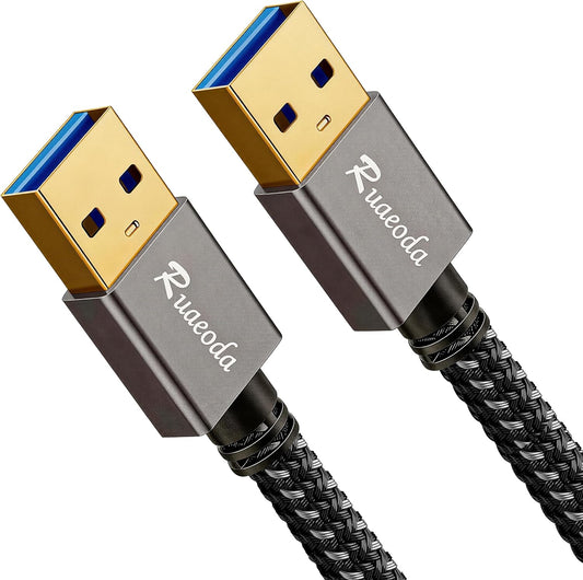 3 3.0 USB to USB Cable ft, USB Male to Male Type A to A Double Sided USB Cord for Data Transfer,Hard