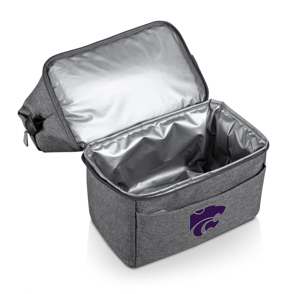 Picnic TIME NCAA Kansas State Wildcats Urban Lunch Bag, Cooler Lunch Tote, Insulated Lunch Bag, (Gray with Black Accents)
