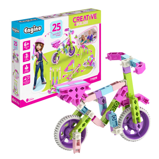 Engino STEM for Girls, 25 Multimodel Set, Building Toys for Kids 6+, Engineering Kit, Gifts for Boys & Girls, Learning & Education Set, STEM Projects