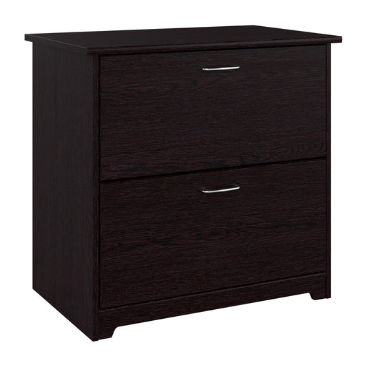 Bush Home Cabot 2 Drawer Lateral File Cabinet in Espresso Oak, Home Office Chest for Letter, Legal, and A4-size Document Storage