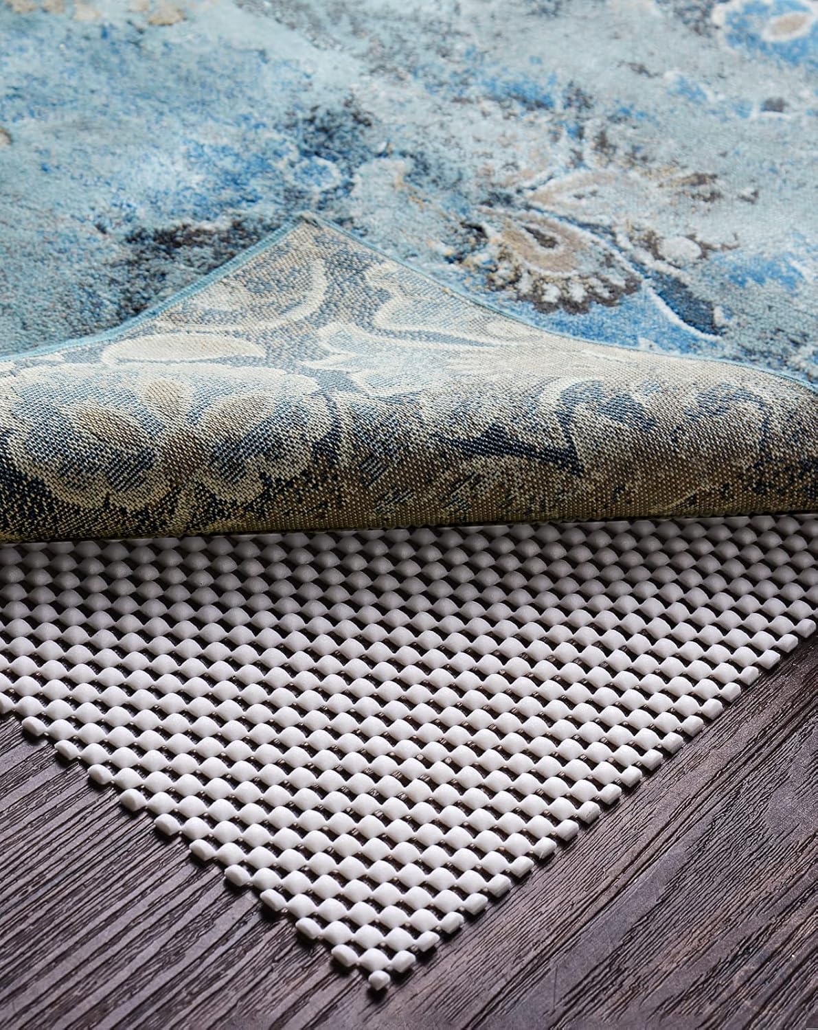 Veken Rug Pad Gripper - Non-Slip Area Rug Pad for Hardwood & Tile Floors - 2.5x14 Ft Anti-Skid Mat