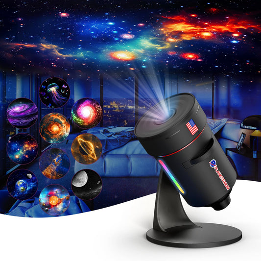 2025 Upgraded Star Projector, Planetarium Galaxy Ceiling Projector for Bedroom with HD Wider Projection Image,7 Colors Night Light, 360° Rotating Nebula,Adjustable Knob&Timer for Kids&Gifts