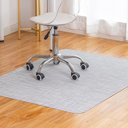 Baroyal Office Chair Mat for Hardwood Floor Under Desk Computer Rolling Chair Mat for Wood/Tile Floor Non-Slip Heavy Duty Desk Rug PVC Plastic Hard Floor Protector 36" x 48" (Mist)